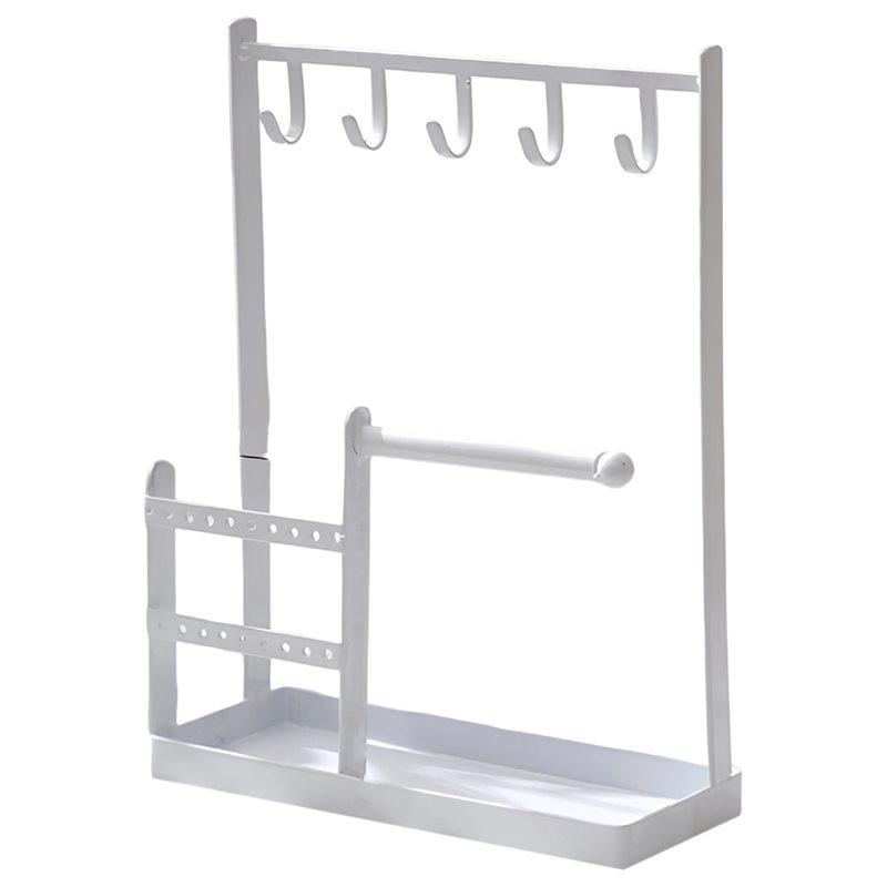 Multifunctional Jewelry Display Rack Earring Necklace Organizer Stand Women Bracelet Watch Desktop Storage Rack For Home