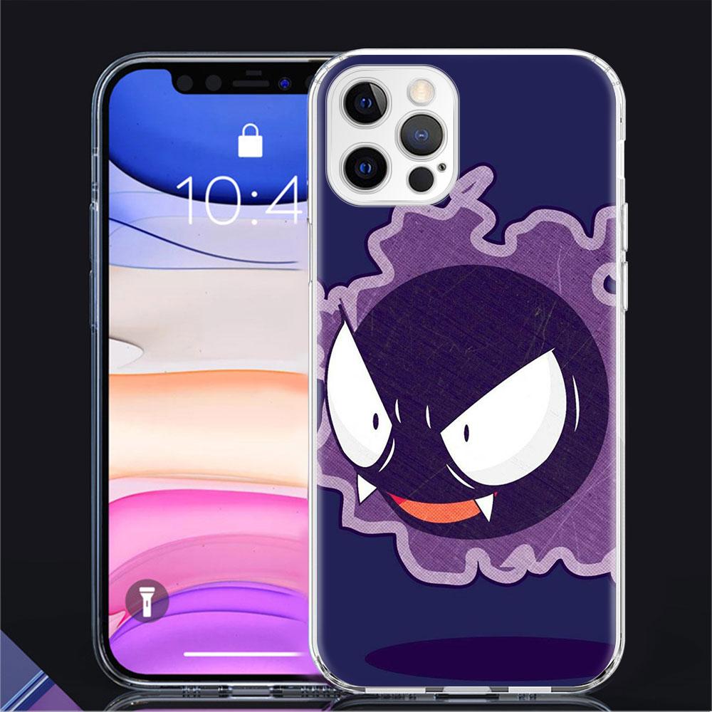 Clear Case For Apple iPhone 11 14 13 Pro 12 7 8 Plus SE 2022 XR X XS Max 6 6S 14Pro Silicone Phone Cover Retro Anime Pokemon