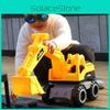 Bright Yellow Engineering Construction Truck Excavator Digger Vehicle Car Toy For Kids
