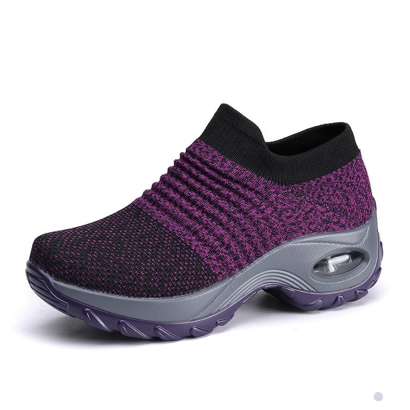 Women's 2025 Summer Height-Increasing Air Cushion Shoes - Comfortable Casual Dance Sneakers for Middle-Aged and Elderly, Large Sizes Available.