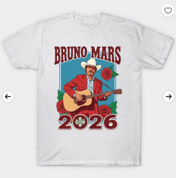 Bruno Mars RoUnisextic Tour Edition Rose Print Tshirt for Unisex and Women Singer Album Shortsleeved Casual Shirt Gift