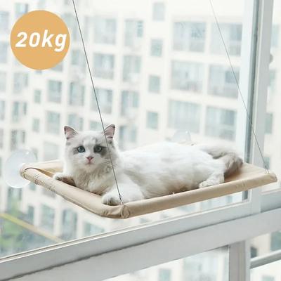 20KG Haustier Katze Hängematte Hängendes Katzenbett Tragend Bequem Katze Sonniger Fensterplatz zur Montage Kätzchen Klettergerüst Haustierzubehör