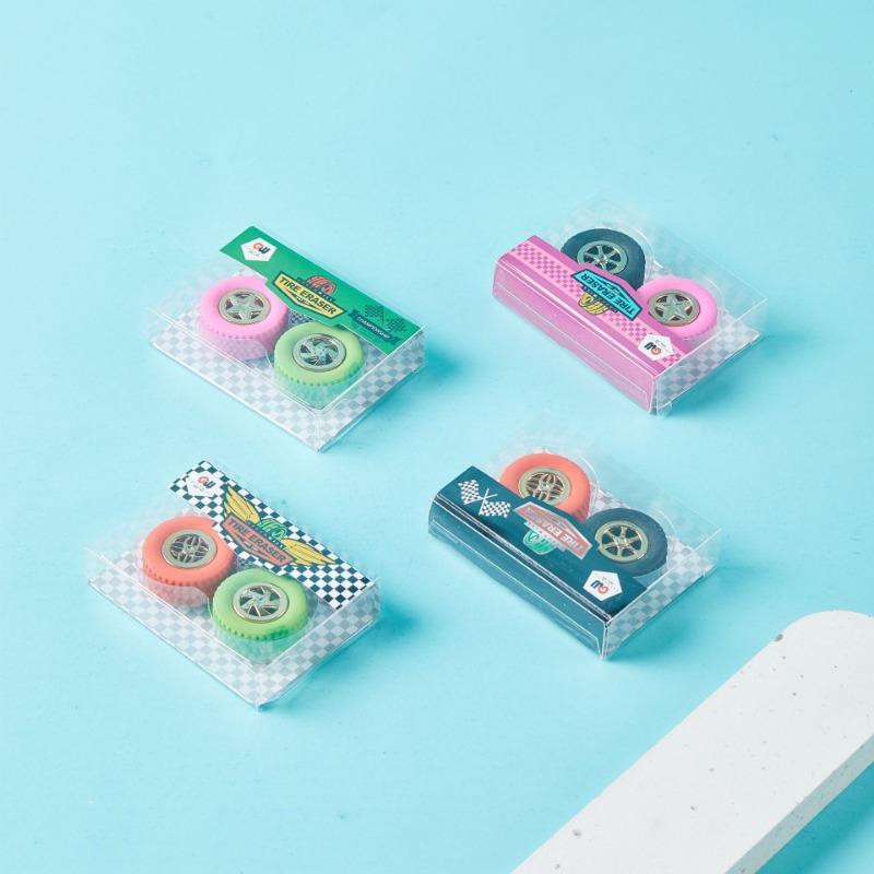 2 krabičky po 4 kusech guma na pneumatiky kreativní tvar guma školní potřeby - Vyrobeno z TPR materiálu pro ochranu životního prostředí