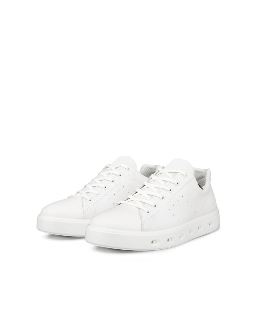 ECCO STREET 720 M Genuine Leather 3E Men's Sneakers, GORE-TEX Waterproof, 52088401007, WHITE, 26.5cm~27.0cm,