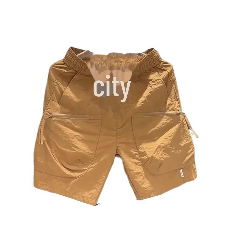 Pantaloni Scurți Casual de Plajă pentru Bărbați, de Vară, cu Uscare Rapidă, Stil Coreean - Respirabili și cu Croială Largă