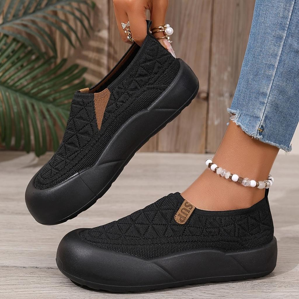 Nazouvací mokasíny - Měkká podrážka, Pohodlná a prodyšná tkanina, Nízké, s kulatou špičkou, Ležérní boty, Všestranné, Módní a pohodlné boty