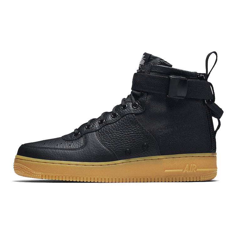 

New Nike Sf Air Force 1 Mid Black Gum 917753-003 42