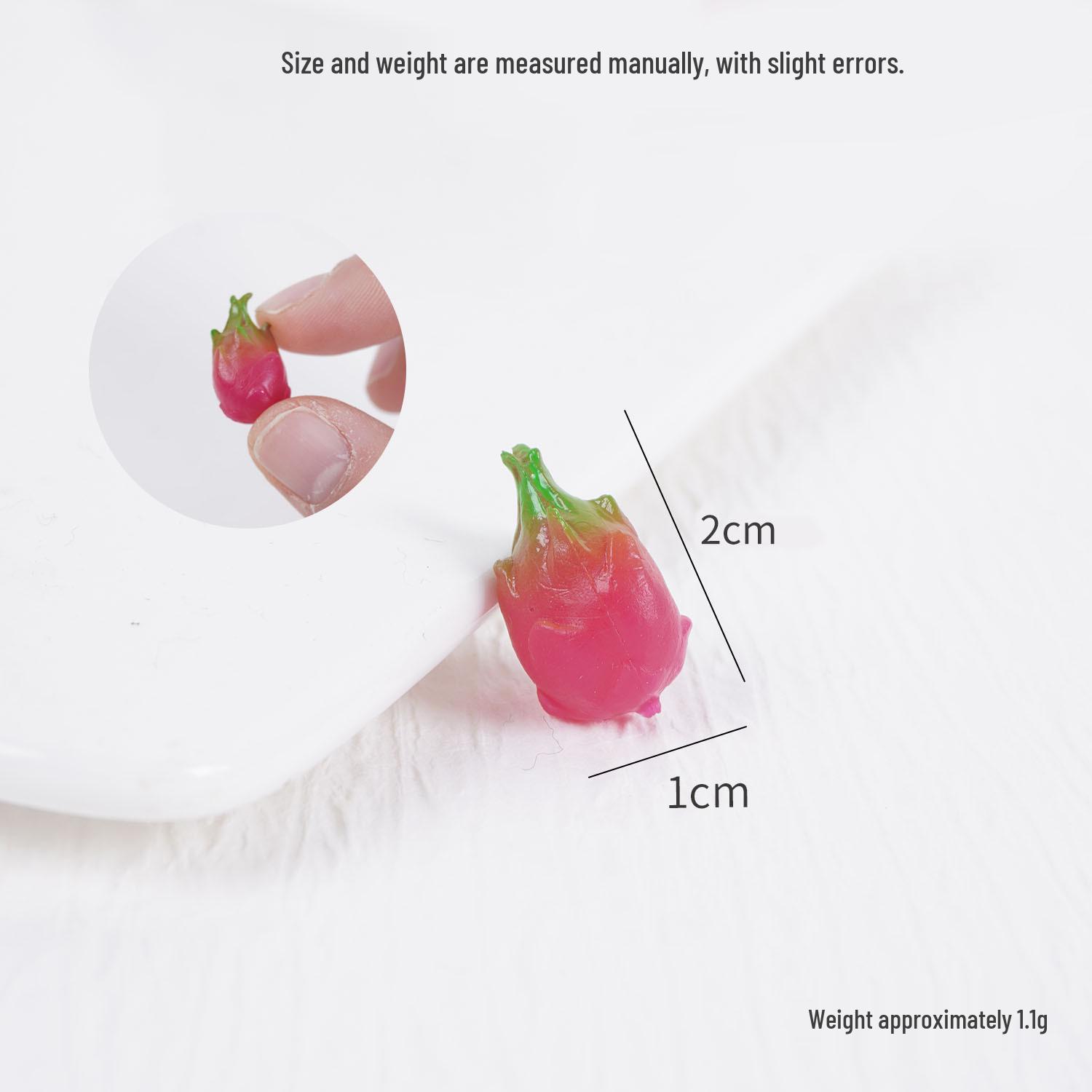 

Miniature Dragon Fruit Accessories - Fake Food Props for Playhouse & Display