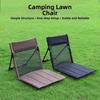 Breathable Foldable Camping Chair Mesh Single Lazy Chair Convenient Outdoor Beach Chairs Fishing