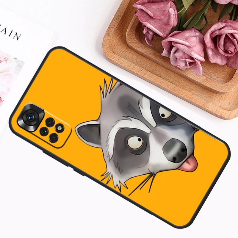 

Cute Raccoon Case For Xiaomi Redmi Note 14 Pro 13 12 11 9 10 9S 10S 11S 12S Redmi 14C 13C 10C 12C Cover Redmi Note 13 4G