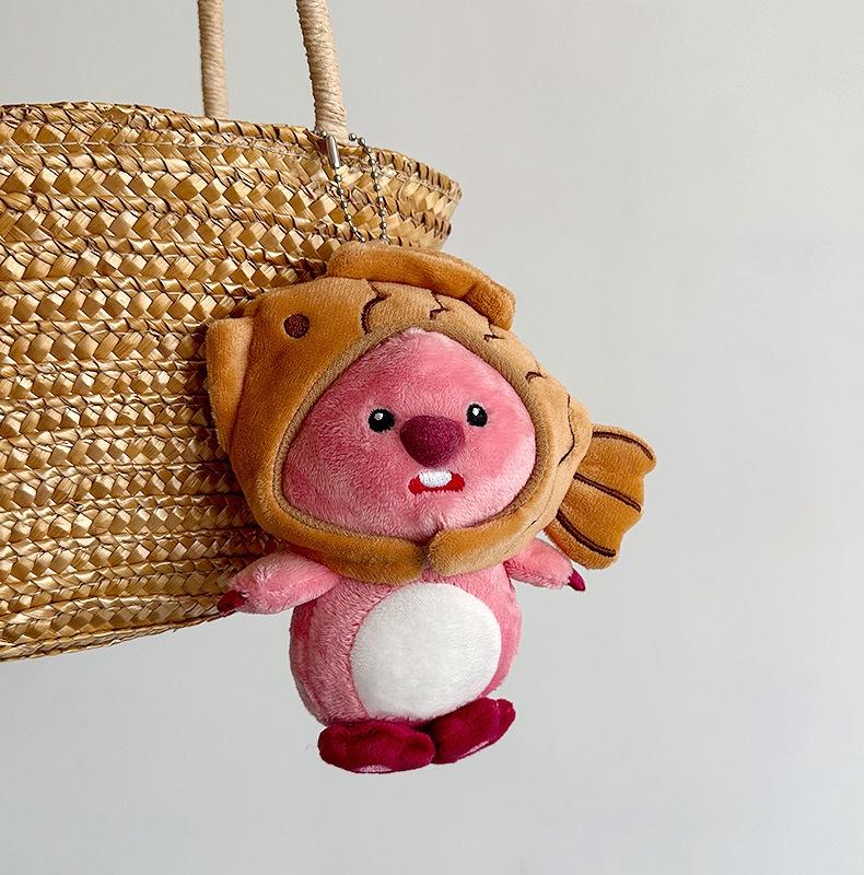 Cute Beaver Plush Toy Keychain Pendant With Soft Short Plush Wholesale Hanging Decoration For Bags