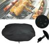 Outdoor Barbecue Cover Waterproof Oven Protective Cover BBQ Grill Cover with Drawstring Supplies Cooking Supplies