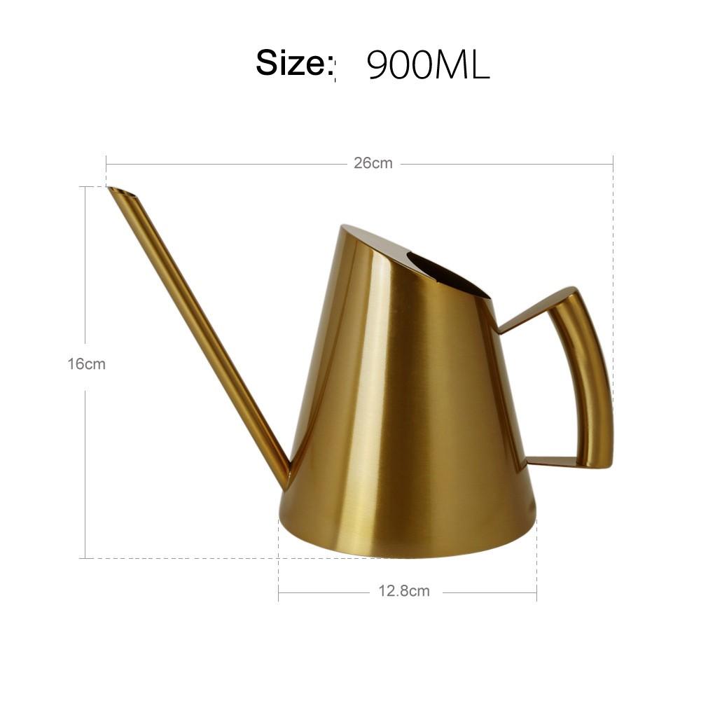 Stilvolle Gießkanne mit langem Ausguss aus Edelstahl: Für Zimmer- und Außenpflanzen