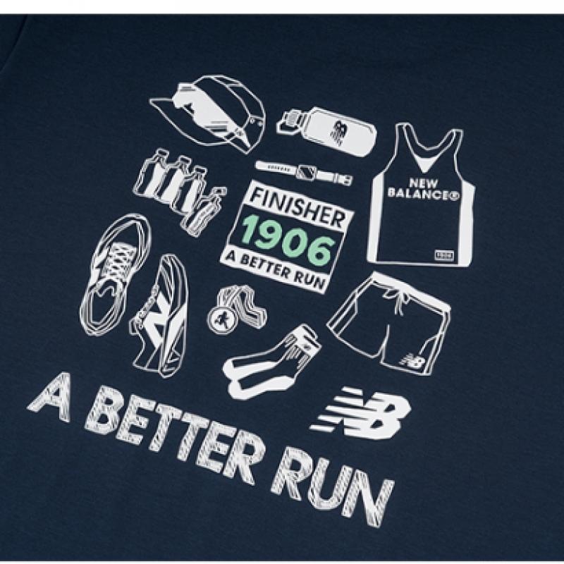 New Balance Uni Frozen Running PicTogram ShorT Sleeve T shirT Nbnef25303 59