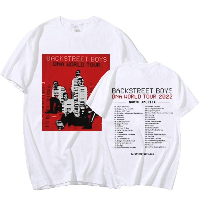 T-Shirts Oversized Streetwear Vintage Klassisch 90er Backstreet Boys Rockband Grafik T-Shirt Punk T-Shirt