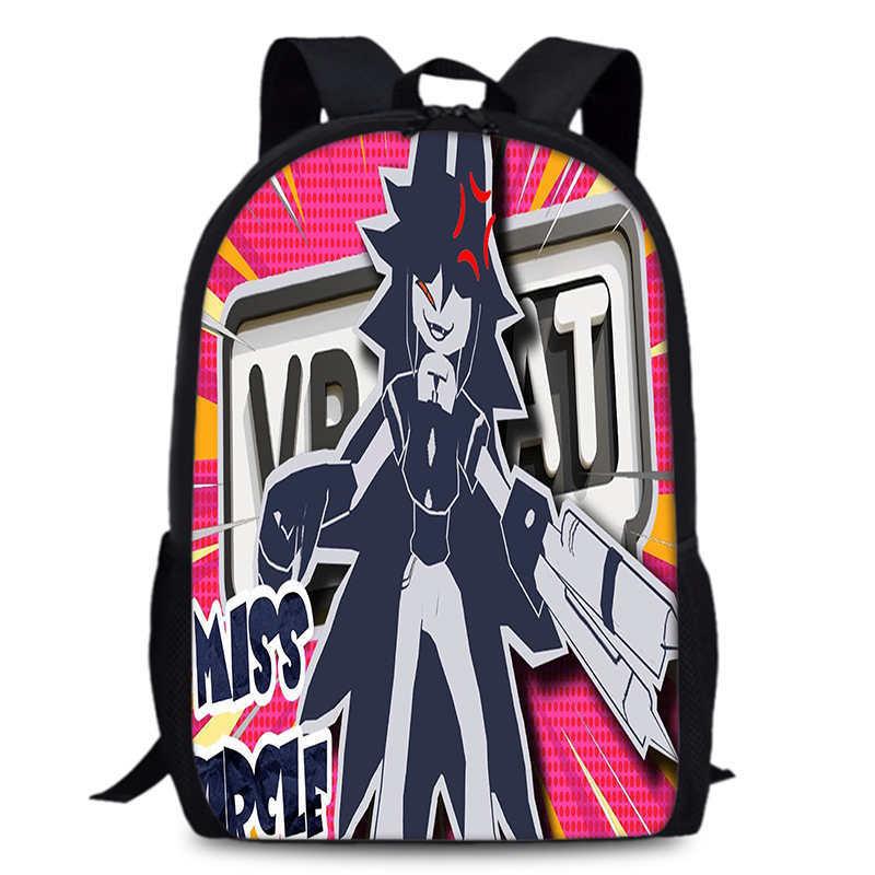 Durable Oxford Fabric School Backpack Unisex Miss Circle Cross-border Trendy Design