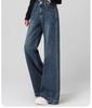 Petite Women's 2025 High-Waisted Wide-Leg Jeans - Autumn Retro Loose Cropped Pants