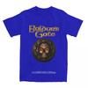 Funny Baldur's Gate Astarion Vampire Skull T-Shirts for Men Crewneck Pure Cotton T Shirt Gothic Short Sleeve Tee Shirt Tops