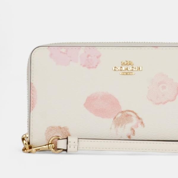 Geschenkset Geldbörse Rundreißverschluss Lange Geldbörse Lange Geldbörse CR625 IMCAH Blumenmuster [Coach] Kordelzug/eingewickelt Damen (Kreide Multi) [Ausgang]