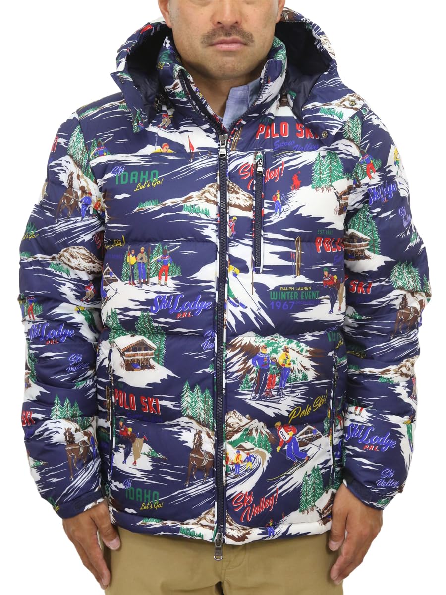 

POLO RALPH LAUREN Down Size 01010071 Men s Double-Zip Jacket/Parka, 80/20, Small, Multi, [Used]
