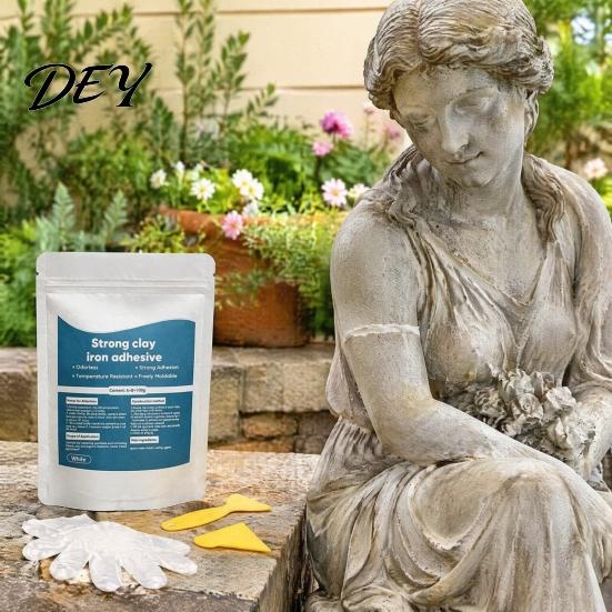 100G Reparaturknete 1/3 Sätze Hochfeste Mehrzweckknete, Starker Eisenkleber mit Schaber Mehrzweck-Lochfüller & Handschuhe, Spachtel für