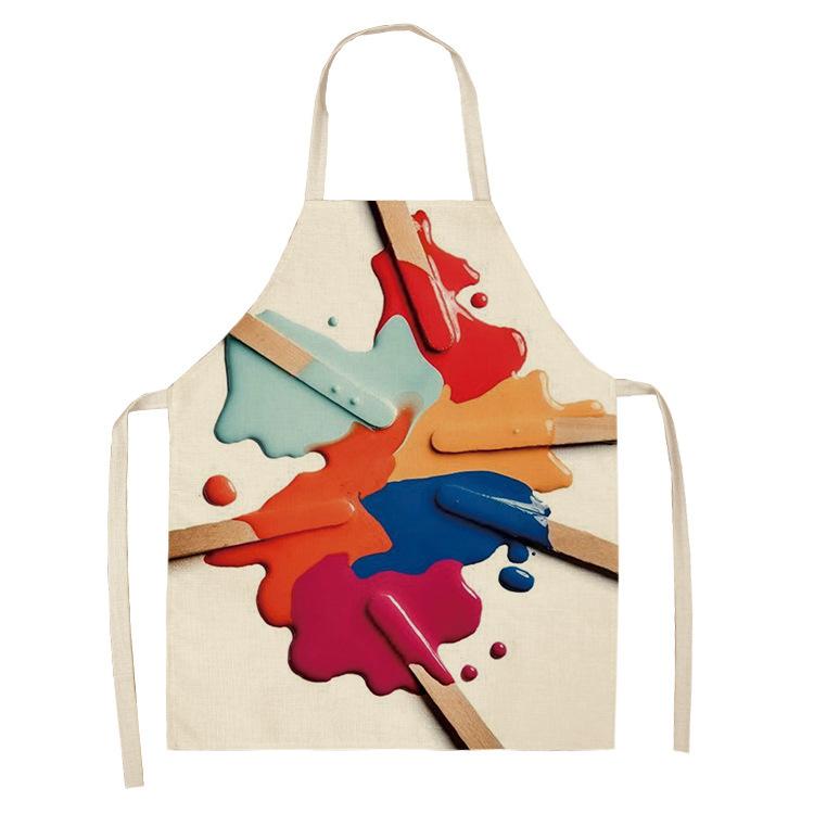Fashion Makeup Apron Lipstick Nail Polish Print, Kitchen Cooking Bib, Multiple Sizes Available