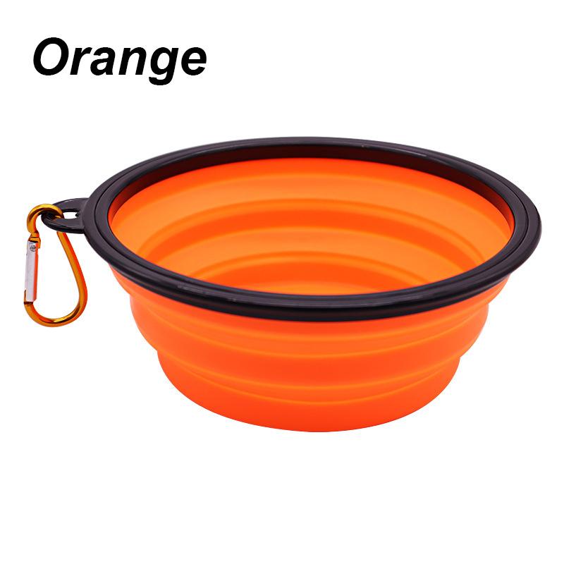 Outdoor Travel Portable Feeding Bowls Cat Dog Bowl Pet Items Dog Food Bowl Food Water Container Silicone Bowl Collapsible