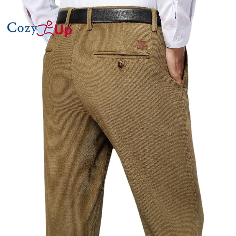 

Мужские свободные вельветовые прямые повседневные брюки Cosy Up с высокой талией 40 дубильная кора