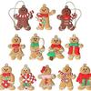Multi-piece Gingerbread Men Christmas Ornaments: Free Combination for Tree, Fireplace, Home & Party Decor