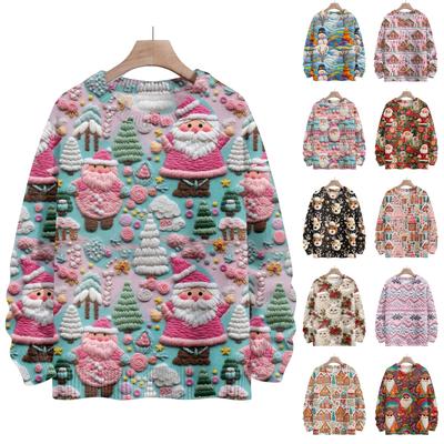 Christmas Sweatshirts For Children Boys And Girls Knit Sweater Cute Shirt Fall Crewneck Pullover Tops