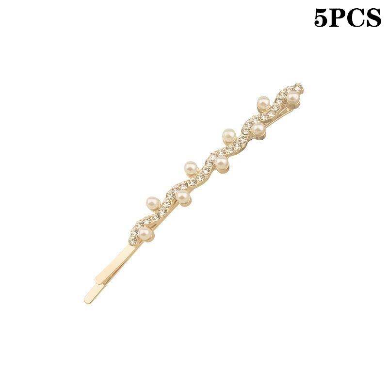 5Pcs Cross  Hairpins  X Hair Clips Barrettes Simple Side Clip Bridal Headwear Girl  Hair Accessories