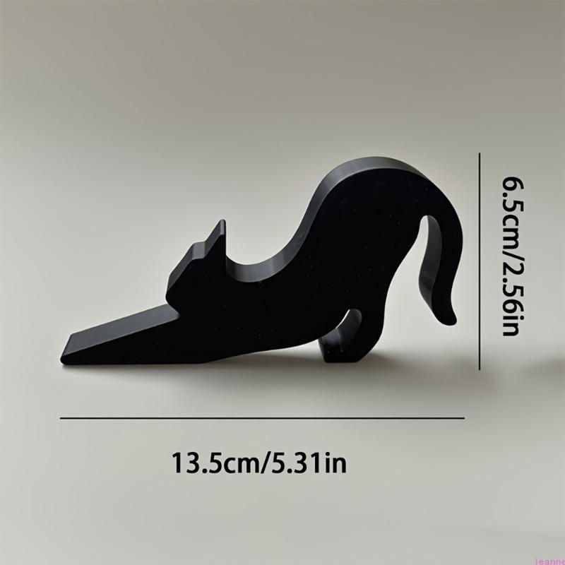 Creative Doorstop Door Bumper Cats Shaped Door Stop With NonSlip Base Perfect For Indoor Space