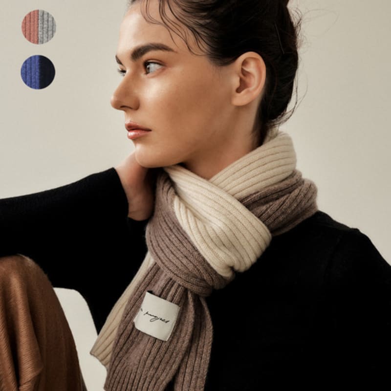 White Project MINOS LAMBS WOOL 100 MUFFLER [3COLOR]