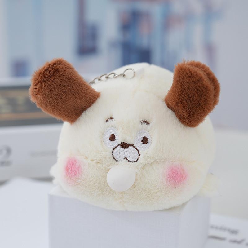Adorable Bubble Blowing Pig Plush Keychain Cute Stuffed Animal Bag Charm