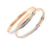 Neues Modeaccessoire Mattiertes Doppelring-Paillettenarmband Vielseitiges, personalisiertes Goldarmband Accessoire-Armband