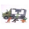 Dinosaur Transport Toy Truck Pull Back Vehicles Dino Container Storage Car Model Lighting Music Boys Children Birthday Gift