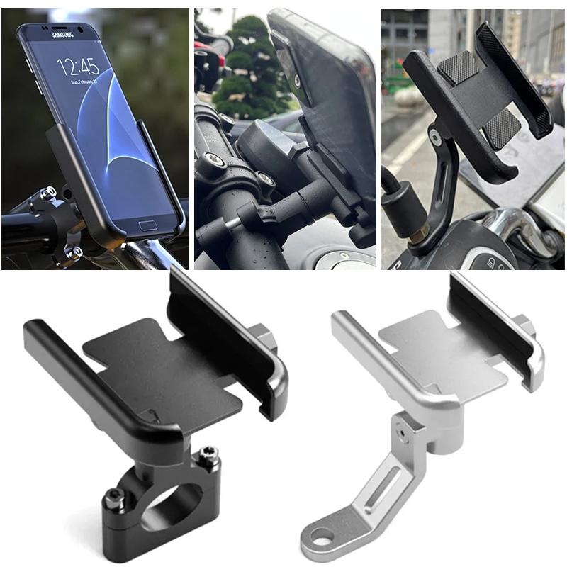 Motorcycle CNC Accessories Aluminum Handlebar Rearview Mobile Phone Holder GPS Stand Bracket For HONDA SH125 SH125i SH 125 125i