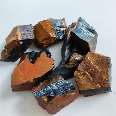 Naturalny Tygrysie Oko Surowy Kamień Surowy Kryształ Kwarcowy Reiki Uzdrawiająca Skała Mineralna Próbka Aromatycznej Dyfuzji Mineralnej Próbki