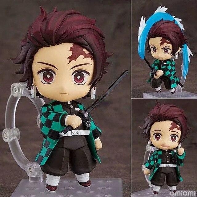 10cm Demon Slayer #1510 Tanjirou Action Figure Kyojuro Rengoku Giyu Tomioka Kimetsu No Yaiba Figure Hashibira Inosuke Figurine
