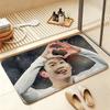 S-Son Heung-min Soft Comfortable Short Plush Rug Carpet mat Anti‑Slip Floor Mat Machine Washable Home Decor
