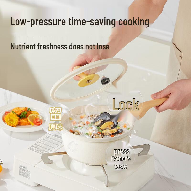 Chui Da Huang 20cm Micro-Pressure Milk Pot with Steamer