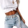 Fashion Rhinestone Belt Women Sparkling Belt Dress Accessories for Parties Clubs