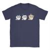 Men Nerdy Chiikawas and Friends Book Club Hachiware Usagi T Shirt  Pure Cotton Tops Vintage Crew Neck Tee Shirt Gift TShirt