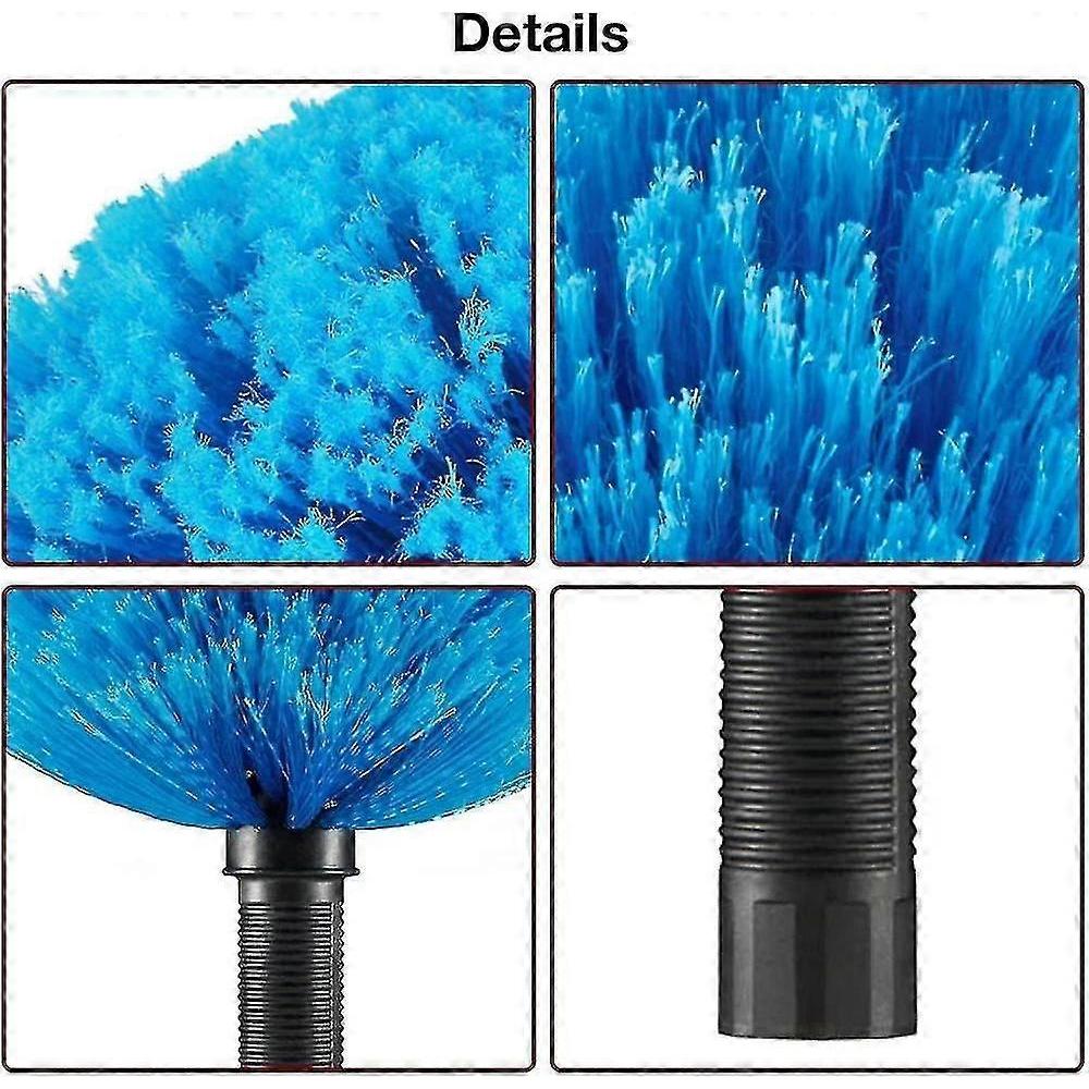 Cobweb Duster Head Brush Attachment | Twist On Corner Duster | Spider Web Brush,fits Standard 3/4 Inch Threaded Poles