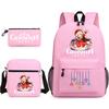 Three-piece Backpack Versatile High School Travel Bag