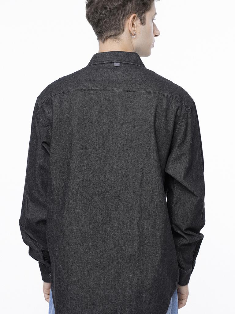 Chaenseseunoi Western Pocket Denim Shirt - Black Indigo /W243Sh03Bkm
