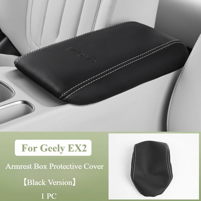 For Geely EX2 Proton eMAS 5 2024-2026 Leather Armrest Box Cover Original Car Color Center Console Silicone Protective Pad