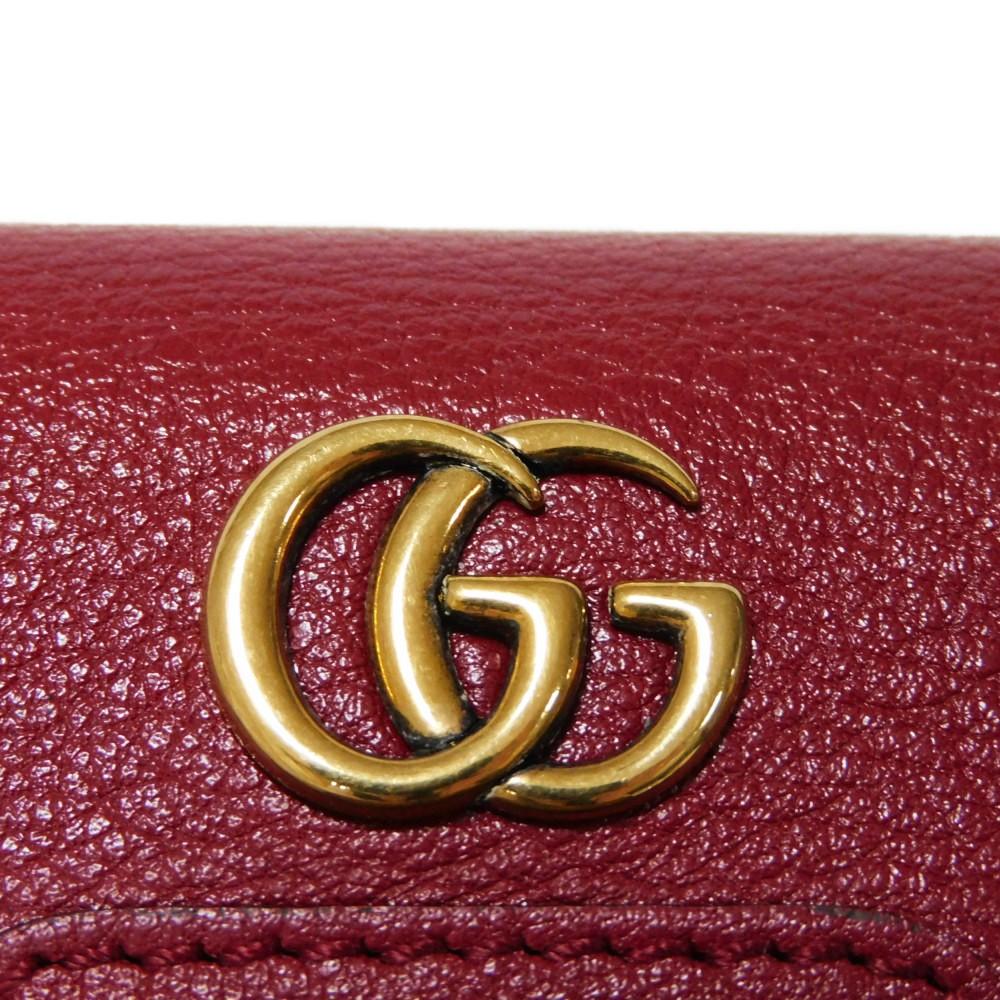 Used Diana Bamboo 6-Key Chain (9539) 658636 17Q0T 6638 7949 Double G Red GG Marmont Rosso Ancora Unisex from Japan