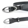 Korean Oval Alloy Pin Buckle Women's Belt - Versatile Style for Dresses & Jeans