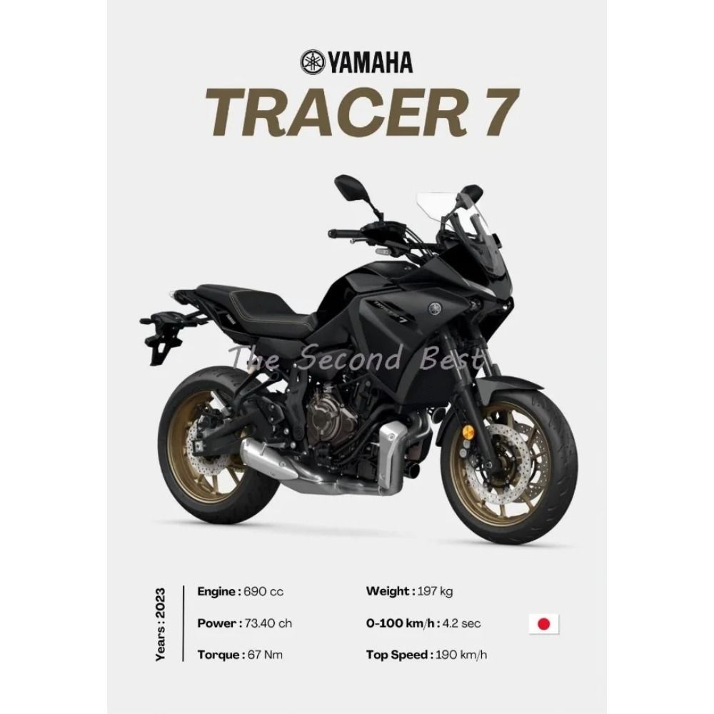 Vintage Japansk Motorcykel Metallplåtskylt Vardagsrum Väggdekor Modern Hemaccent